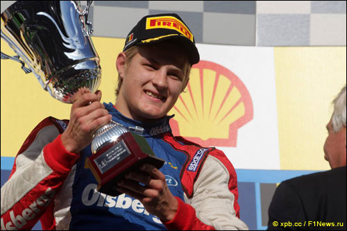 Победитель субботней гонки GP2 в Спа Маркус Эрикссон