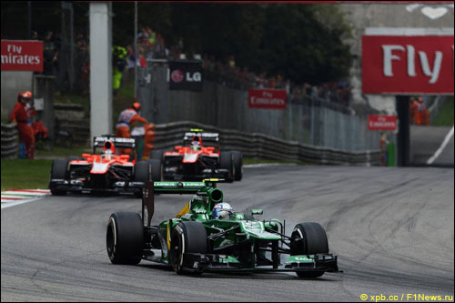 Гидо ван дер Гарде опережает пилотов Marussia в Гран При Италии