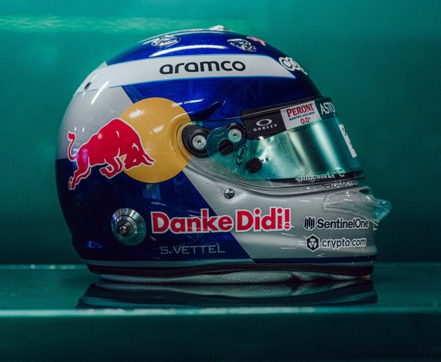 Шлем Себастьяна Феттеля в дни Гран При Мехико, фото пресс-службы Aston Martin