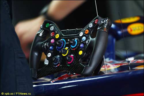 Руль в машиен Red Bull Racing