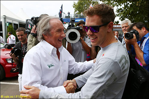 Джеки Стюарт и Себастьян Феттель, Гран При Австралии 2013 года