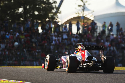 Себастьян Феттель на прошлогоднем Гран При Японии