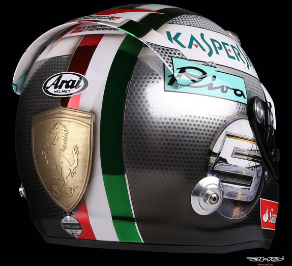 Шлем Себастьяна Феттеля для Гран При Италии, фото JMD