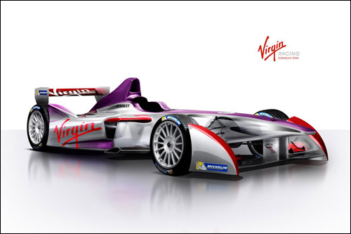 Расцветка машин Формулы E команды Virgin