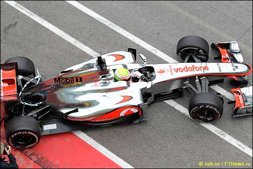 McLaren на тестах в Муджелло