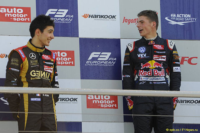 Ещё в 2014 году Эстебан Окон и Макс Ферстаппен были дебютантами Формулы 3