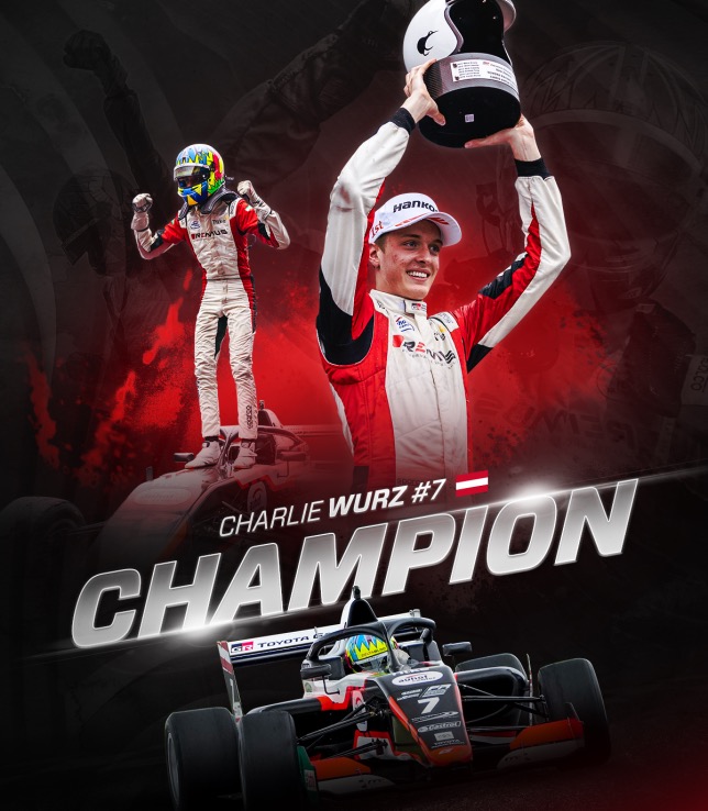 Чарли Вурц – чемпион Formula Regional Oceania, коллаж пресс-службы серии